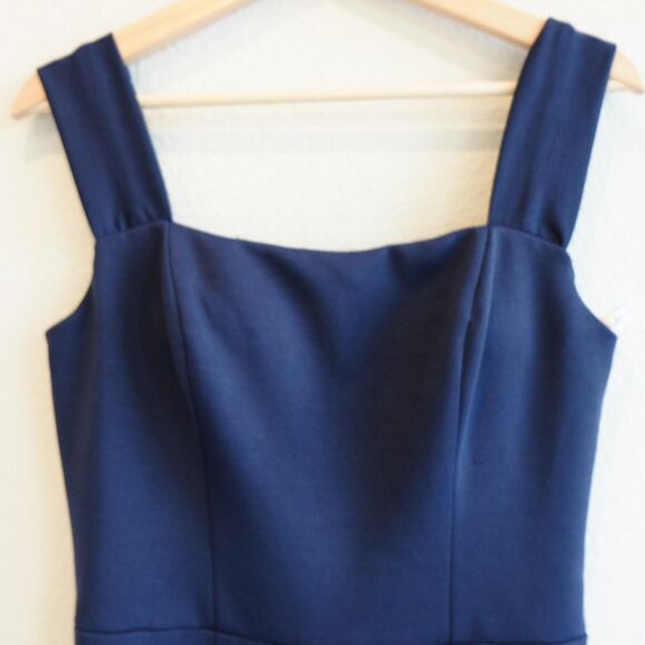 Cameron Blake by Mon Cheri Bridals Jumpsuit Sz 8 Navy Blue  *READ NOTES* - Picture 2 of 14